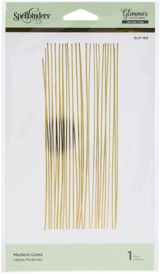 Picture of Spellbinders Glimmer Backgrounds Hot Foil Plate Modern Lines