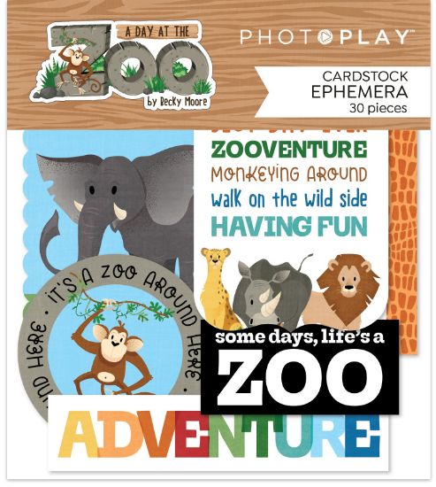 Picture of A Day At The Zoo Ephemera Cardstock Die-Cuts-