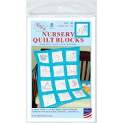 Picture of Stamped White Quilt Blocks 9"X9" 12/Pkg Under The Sea