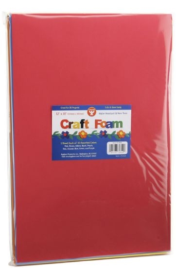 Picture of Hygloss Foam Sheets 12"X18" 10/Pkg 