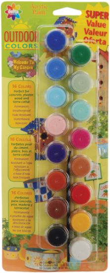 Picture of Acrylic Paint Pots 16/Pkg Outdoor