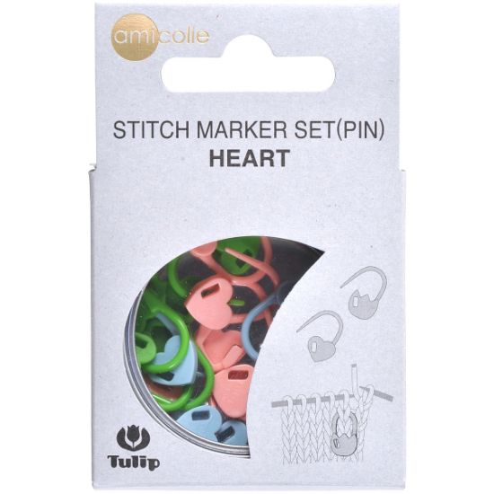 Picture of Tulip Stitch Marker Set 15/Pkg Heart