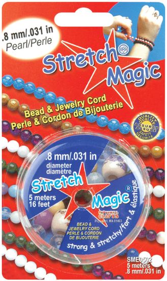 Picture of Stretch Magic Bead & Jewelry Cord .8mmX5m Pearl