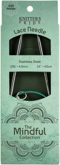 Picture of Knitter's Pride-Mindful Fixed Lace Circular Needles 24" Size 6/4mm