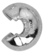 Picture of Silver-Plated Crimp Covers 5mm 20/Pkg