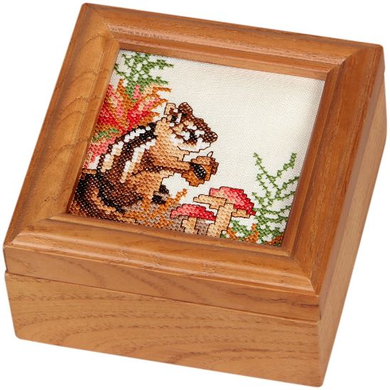 Picture of Sudberry House Natural Square Box 6"X6"X3"-Design Area 4"X4"