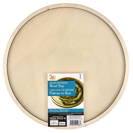 Picture of Plaid Mod Podge Resin Pouring Wood Tray-12" Round