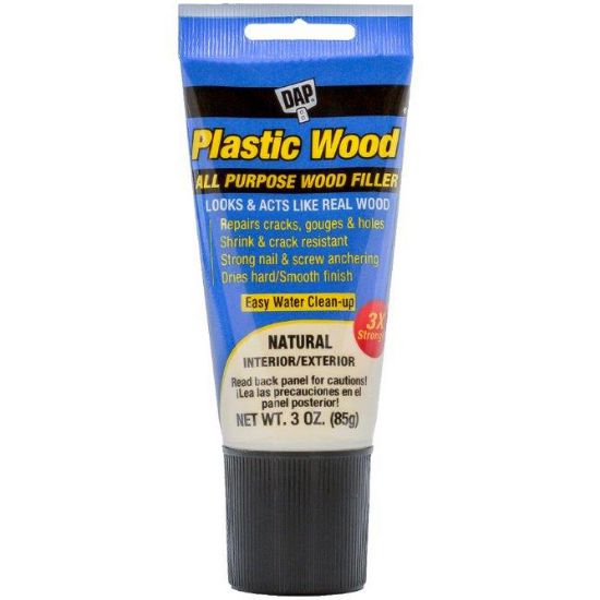 Picture of Plastic Wood Latex Squeeze Tube Wood Filler 3oz 3 Ounces