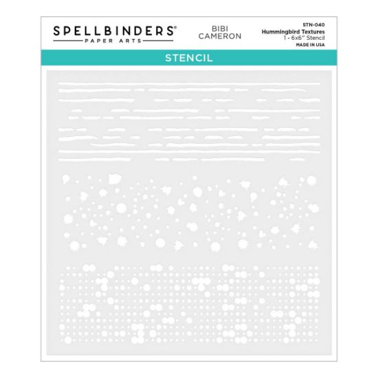 Picture of Spellbinders Stencil-Hummingbird Textures