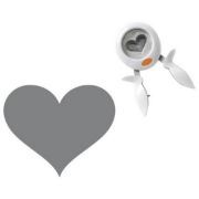 Picture of Squeeze Punch X-Large Heart, 2"