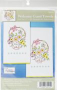 Picture of Stamped Kitchen Towels For Embroidery 18"X28" 2/Pkg Welcome Guest