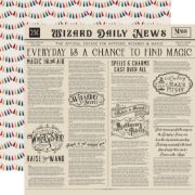 Picture of Witches & Wizards No.2 Double-Sided Cardstock 12"X12" Wizards Daily News