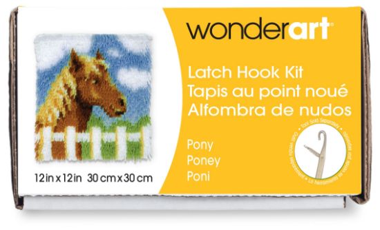 Picture of Wonderart Latch Hook Kit 12"X12" Pony