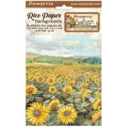 Picture of Stamperia Assorted Rice Paper Backgrounds A6 8/Sheets-Sunflower Art