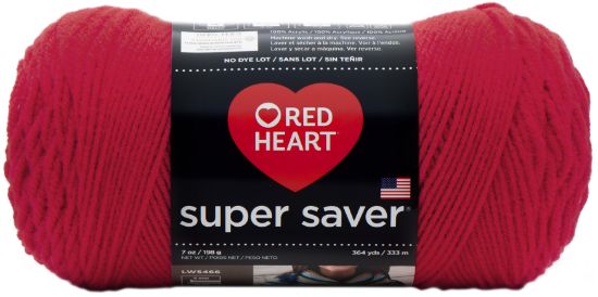 Picture of Red Heart Super Saver Yarn Hot Red
