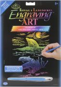 Picture of Rainbow Foil Engraving Art Kit 8"X10" Dolphin Reef
