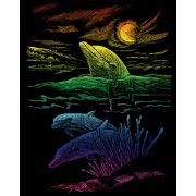 Picture of Rainbow Foil Engraving Art Kit 8"X10" Dolphin Reef