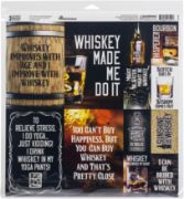 Picture of Reminisce Collection Kit 12"X12" One Bourbon, One Scotch, One Whiskey
