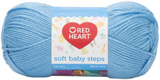 Picture of Red Heart Soft Baby Steps Yarn Baby Blue