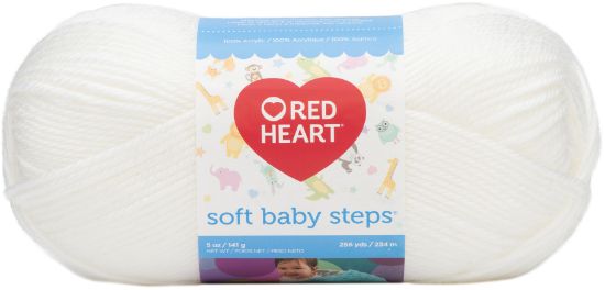Picture of Red Heart Soft Baby Steps Yarn White