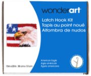 Picture of Wonderart Latch Hook Kit 15"X20" American Eagle