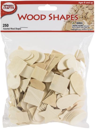 Picture of Wood Shapes 250/Pkg Assorted