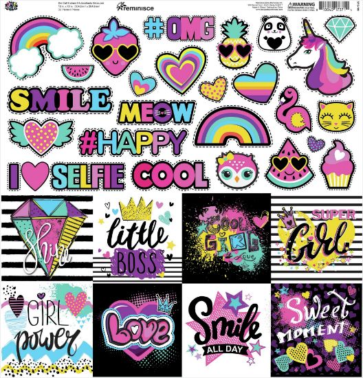 Picture of Reminisce Custom Cardstock Stickers 12"X12"-Super Girl