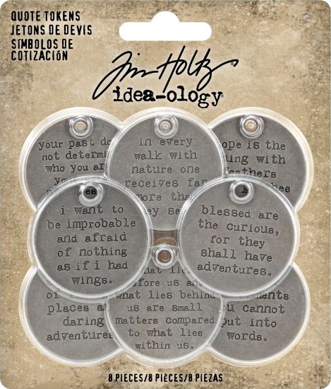 Picture of Idea-Ology Metal Quote Tokens 8/Pkg  