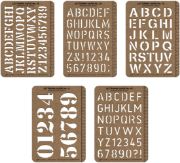 Picture of Idea-Ology Stencil Cards 5.375"X3.75" 5/Pkg  