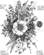 Picture of Tim Holtz Cling Stamps 7"X8.5" Glorious Garden