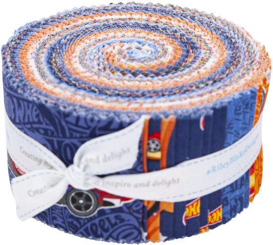 Picture of Riley Blake 2.5" Rolie Polie Precut Bundle 40pcs Hot Wheels