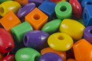 Picture of Jumbo Assorted Shaped Plastic Beads 1lb/Pkg Opaque Multicolor