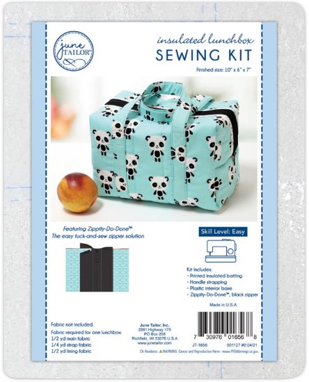 Picture of June Tailor Insulated Lunchbox Tote Kit Black Zippity-Do-Done(TM)