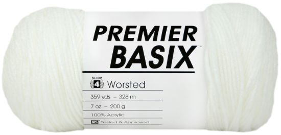 Picture of Premier Yarns Basix Yarn White