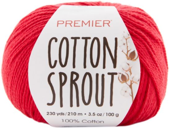 Picture of Premier Yarns Cotton Sprout Yarn Red