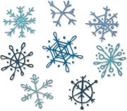 Picture of Sizzix Thinlits Dies By Tim Holtz 8/Pkg Scribbly Snowflakes