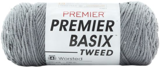 Picture of Premier Yarns Basix Tweed Yarn-Gray Tweed