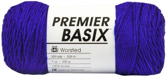 Picture of Premier Yarns Basix Yarn Royal Blue