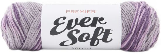 Picture of Premier Yarns Ever Soft Yarn - Multi-Purple Mist