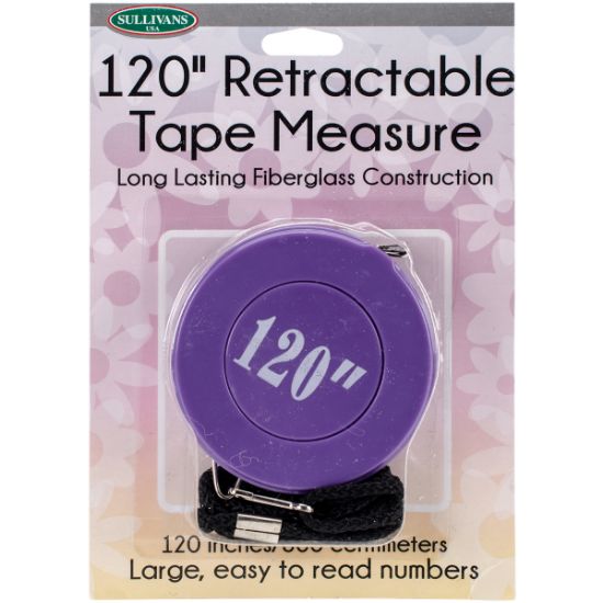 Picture of Retractable Tape Measure 120" Purple
