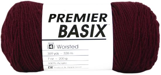 Picture of Premier Yarns Basix Yarn Burgundy