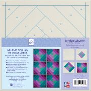 Picture of Quilt As You Go Printed Quilt Blocks On Batting London Labyrinth