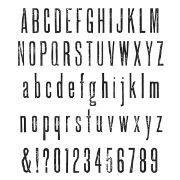 Picture of Tim Holtz Cling Stamps 7"X8.5" Tall Text