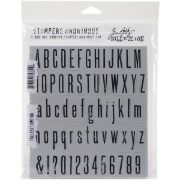 Picture of Tim Holtz Cling Stamps 7"X8.5" Tall Text