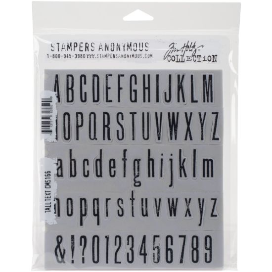 Picture of Tim Holtz Cling Stamps 7"X8.5" Tall Text