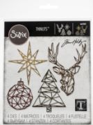 Picture of Sizzix Thinlits Dies By Tim Holtz Geo Christmas