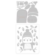 Picture of Sizzix Thinlits W/Textured Impressions By Jennifer Ogborn-Cozy Owl