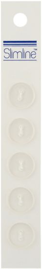Picture of Slimline Buttons  Clear 2-Hole 5/8" 5/Pkg