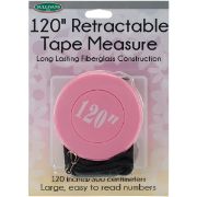 Picture of Retractable Tape Measure 120" Pink