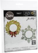 Picture of Sizzix Thinlits Dies By Tim Holtz Wreath & Snowflake